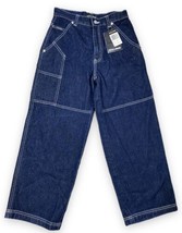 New Y2k Sean John Boys Dark Wash Denim Wide Leg Jeans Big Pockets Nwt Sz 10 - £14.64 GBP