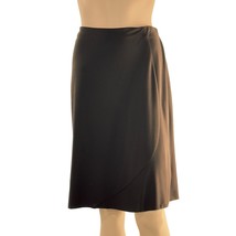 INC INTERNATIONAL CONCEPT Women&#39;s Skirt Brown Jersey Knit Flare Midi Siz... - $13.49