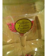 Minx Collectors Margarita Glass 12 Oz Pink Leopard Caffeine Cardio Cockt... - £17.07 GBP