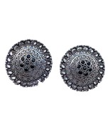 Oscar Antique Silver Platted Stud Earring Fashion Jewellry - $11.05 CAD