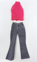 Vintage Barbie Good Sports Outfit 1972 3351 Top Bell Bottom Flare Jeans ... - $29.99