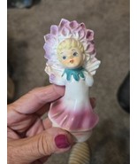 vintage japan dahlia flower girl figurine  - $34.65