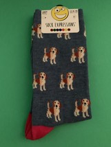 NWT - Ladies Size 4-10 Sock Expressions Crew Socks - Dog Image - £2.36 GBP