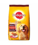 Pedigree Adult Dry Dog Food, Meat &amp; Rice, 3kg Pack - free shipping - $116.59