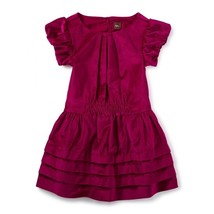 Tea Collection Scotland Size 6 Dunrobin Velvet Dress Red - £30.34 GBP
