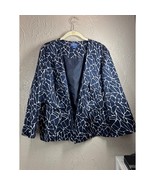 Pendleton Blazer Womens Silk Collarless Lightweight Jacket Size 16 - €38,49 EUR