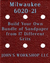 Build Your Own Bundle Milwaukee 6020-21 1/4 Sheet No-Slip Sandpaper 17 Grit - £0.78 GBP