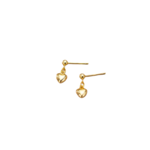 Anyco Earrings Fashion Gold 925 Sterling Silver Simple Glossy Romantic Love  - £16.23 GBP