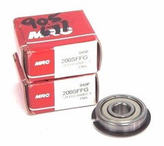 LOT OF 2 NIB MRC 200SFFG BALL BEARINGS 10MM X 30MM X 9MM W/ SNAP RING - £25.91 GBP