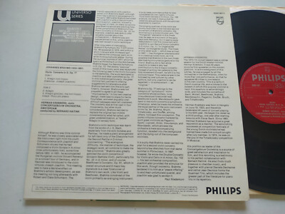 Brahms Violin Concerto Krebbers Bernard Haitink 1973 - LP 12 " vinyl VG/VG Am Item image 3