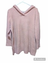Woman Within Hooded Sweater Womens 2X Pink Long Sleeve. See discript. No... - £9.51 GBP