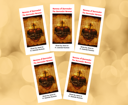 5Pack Large Print Surrender Novena to the Will of God Trifold Holy Card - $25.15 CAD