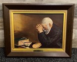 Turner Wall Accessory &quot;Grace&quot; Old Man Praying Picture Wood Frame by Eric... - £38.66 GBP