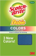 Scotch-Brite 3M Cleaning Pads: Dobie Original / 3-Pack/Assorted (Blue, Green, Re - £14.34 GBP