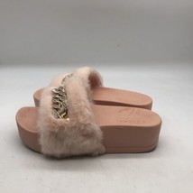 Catherine Malandrino Shiner Faux Fur Pink Sandals Size 8  - £15.83 GBP