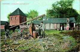 Early Scene Grinding &amp; Boiling Sugarcane Selige Pub UNP DB Postcard - £3.91 GBP