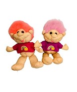 Dan Dee Vtg Troll Nylon Doll Puffalump Style Plush Rainbow Pot of Gold 12&quot; - $24.70