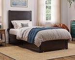 AFI NoHo Twin XL Size Platform Bed with Footboard &amp; Twin XL Trundle in E... - $531.99