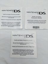 Lot Of (3) Nintendo DS Health And Safety Precautions Booklets - $6.93