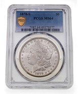 1878-S $1 Silver Morgan Dollar Graded by PCGS as MS64 - $346.49