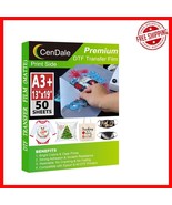 DTF Transfer Film 13”x19” - A3 Plus, 50 Sheets for Seamless DIY Printing - $55.43