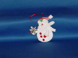 Christmas Ornament Frosty The Snowman Holiday Ornament Holding A Star - £3.71 GBP