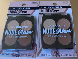 L.A Colors  Nude Glam Eyeshadow  C68853 Birthday Suit Lot Of 2 In Box - £10.45 GBP