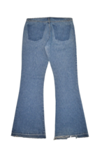 Vintage Flare Jeans Womens 12 32 Bell Bottom Fringe Custom Upcycled Deni... - £30.31 GBP
