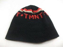 TMNT Winter Hat Missing Patch Vintage 1990 Black Toque Beanie Stocking Cap - £12.13 GBP