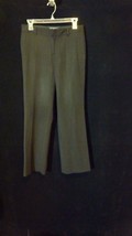 Banana Republic Martin Fit Womens Striped Black Wool Pants Size 2 30W x 30I - £11.59 GBP