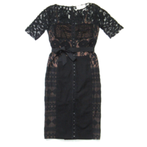 NWT Anthropologie Beguile by Byron Lars Carissima Sheath in Black Dress 00P - £155.54 GBP