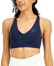 ID Ideology Performance Strappy Low Impact Sports Bra- star navy blaze - LARGE - £12.63 GBP