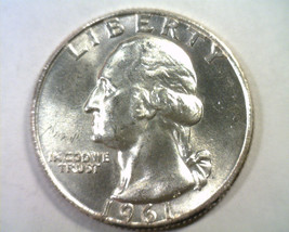 1961-D WASHINGTON QUARTER CHOICE UNCIRCULATED CH. UNC. NICE ORIGINAL COIN - $14.00