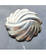 VINTAGE MEXICAN 925 STERLING SILVER SWIRL CIRCLE BROOCH PENDANT - $1,021.67 MXN