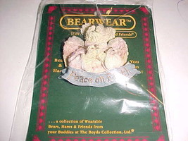 Boyd Bears Friends Faith Always Give Thanks 26060 Wearable Pin Folk Art 2000 New - $3.18