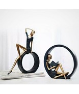 YOGA GIRL Nordic European Elegant Modern Art Statue Sculpture Home Offic... - $88.45 CAD