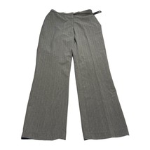 East 5th Dress Pants Women&#39;s 8 Gray Striped Stretch High-Rise Formal Bus... - $20.31