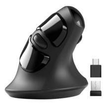 Ergonomic Mouse, Vertical Wireless Mouse With Usb A &amp; Type-C Receiver, Ergo Desi - £30.36 GBP