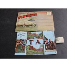 1940’s/50’s Set of (2)-Souvenir FOLDER, CONNECTICUT/Greeting from Utah Postcard. - £9.48 GBP
