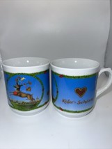 Pair Of Sir M Koch Weisen KAFER Käfer Mugs Oktoberfest Schanke 2005 Ladybug - $36.00