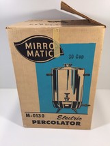 Vintage Mirro Matic M-0130 Electric Percolator With Box - £15.61 GBP