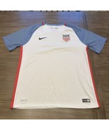 Nike USA Soccer Jersey Mens L White Blue 2016 National Team - $49.49