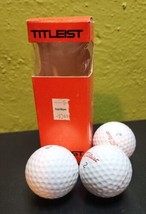 Vintage Titleist Dt Acushnet Golf Balls Made in USA 70s 1 SLEEVE (3) balls - $14.84