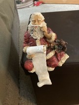 Santa Claus Checking His List Stocking Hanger - $12.20