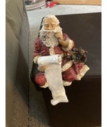 Santa Claus Checking His List Stocking Hanger - £9.59 GBP