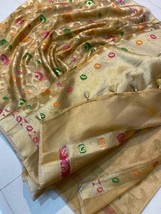 Banarasi Tissue Saree,  Meena Weaving Soft Silk Saree, Wedding Saree, Gift for H - £68.62 GBP