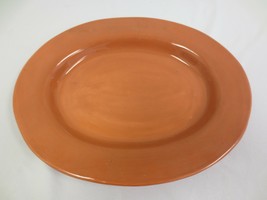 Pottery Barn 18&quot; Platter HVY Thick Sausalito Toffee - £30.68 GBP