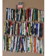 111 TOTAL vintage advertising pen lot FIRESTONE MEDICAL HOTELS AUTOMOTIV... - $49.99