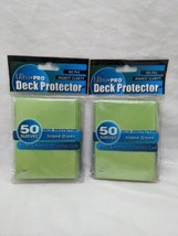 (2) (50) Packs Ultra Pro Deck Protector Island Green Standard Size Sleev... - £42.23 GBP