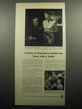 1957 Bell Telephone System Ad - A voice of experience behind the Voice - $18.49